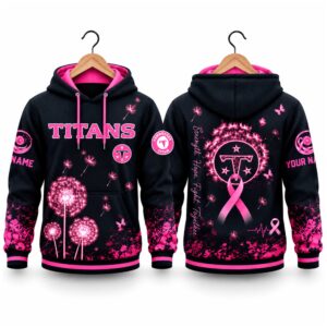 Titans Breast Cancer Awareness Custom Hoodie 2