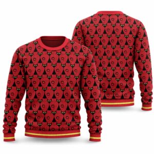 2026 Christmas Black Cat Pattern Ugly Sweater
