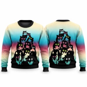 2026 Christmas Lovely Black Cat Ugly Sweater