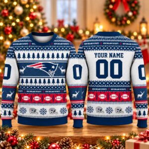 2026 Christmas Patriots Custom Ugly Sweater 2