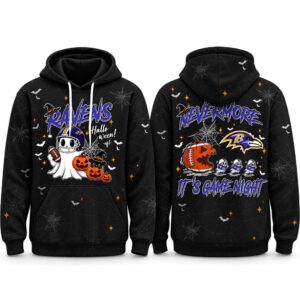 Ravens Halloween Nevermore It’s Game Night Hoodie