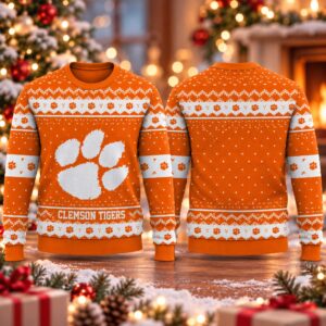 2026 Christmas Clemson Tigers Custom Ugly Sweater 2