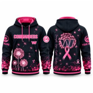 Commanders Breast Cancer Awareness Custom Hoodie