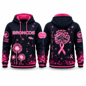 Broncos Breast Cancer Awareness Custom Hoodie