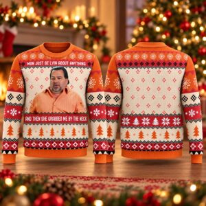 2026 Christmas She Grab Me By the Neck Ugly Sweater 2