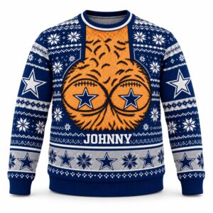 Cowboys Hairy Chest Custom Christmas Ugly Sweater