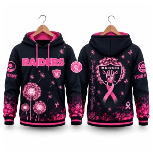Raiders Breast Cancer Awareness Custom Hoodie 2