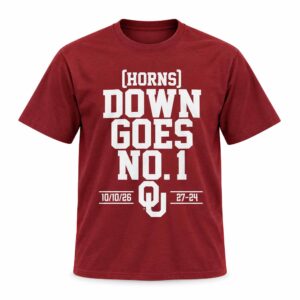 Oklahoma Football Horns Down Goes No 1 Shirt (2)