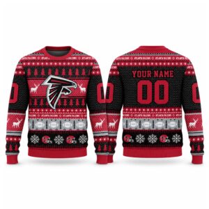 2026 Christmas Falcons Custom Ugly Sweater