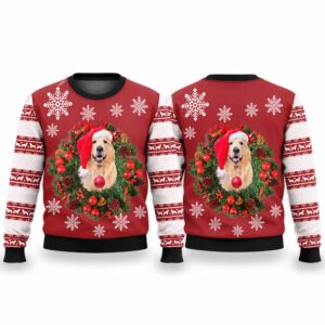 2026 Christmas 3d Golden Retriever Dog Ugly Sweater