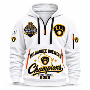 Brewers Wisconsin Trophy World Series Champions 2026 Quater Zip Hoodie (5)