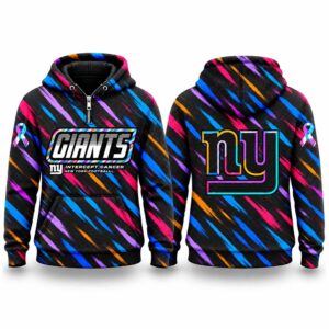 Giants Football 2026 Crucial Catch Quarter Zip Waffle Hoodie 1