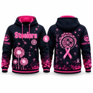 Steelers Breast Cancer Awareness Custom Hoodie
