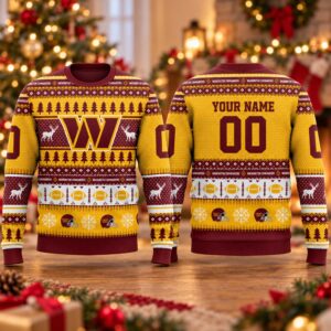 2026 Christmas Commanders Custom Ugly Sweater 2