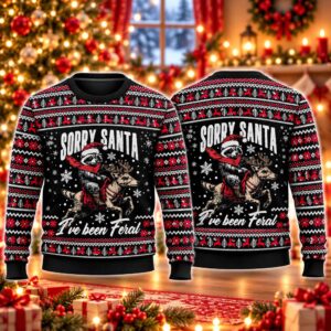 2026 Christmas Sorry Santa I’ve Been Fera Ugly Sweater 2