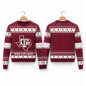2026 Christmas Texas A&M Aggies Custom Ugly Sweater 2