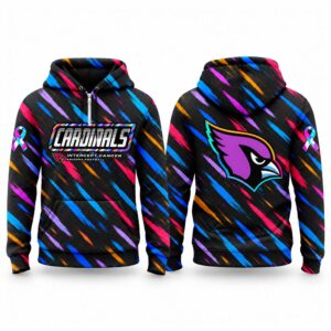 Cardinals Football 2026 Crucial Catch Quarter Zip Waffle Hoodie 1