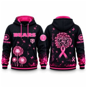 Bears Breast Cancer Awareness Custom Hoodie