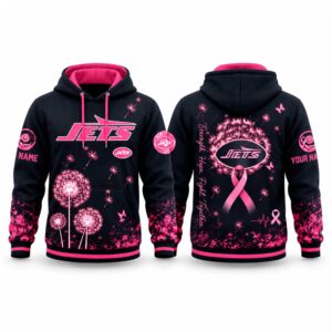 Jets Breast Cancer Awareness Custom Hoodie
