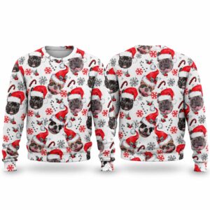 2026 Christmas French Bulldog Ugly Sweater
