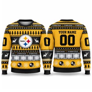 2026 Christmas Steelers Custom Ugly Sweater