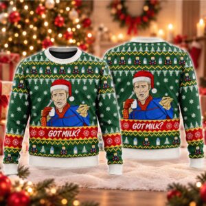2026 Christmas Got Milk The Boys Homelander Meme Ugly Sweater 2