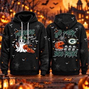 Packers Halloween Go Pack Boo Pack Hoodie 2