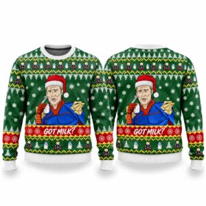 2026 Christmas Got Milk The Boys Homelander Meme Ugly Sweater
