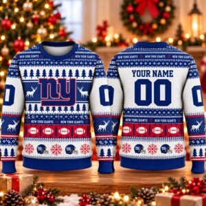 2026 Christmas Giants Custom Ugly Sweater 2