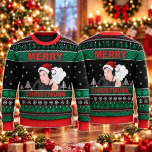 2026 Christmas Merry Christmusk Elon Musk Ugly Sweater 2