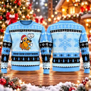2026 Christmas Snow Snow Everywhere Ugly Sweater 2