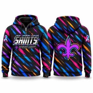 Saints Football 2026 Crucial Catch Quarter Zip Waffle Hoodie