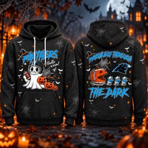 Panthers Halloween Prowling Through The Dark Hoodie 2