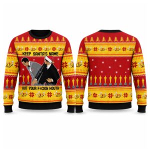 2026 Christmas Keep Santa’s Name Out Your Mouth Ugly Sweater