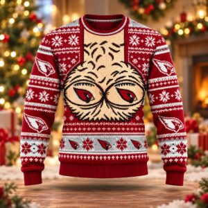 Cardinals Hairy Chest Custom Christmas Ugly Sweater 2