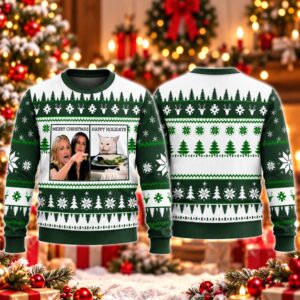 2026 Christmas Woman Yelling At A Cat Meme Ugly Sweater 2