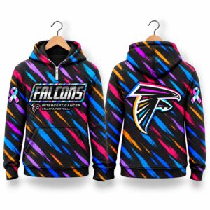 Falcons Football 2026 Crucial Catch Quarter Zip Waffle Hoodie 2