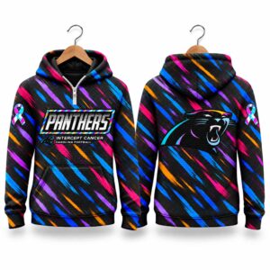 Panthers Football 2026 Crucial Catch Quarter Zip Waffle Hoodie 2
