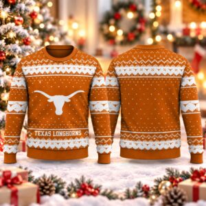 2026 Christmas Longhorns Custom Ugly Sweater 2