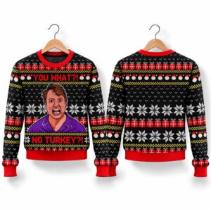 2026 Christmas Peep Show No Turkey Meme Ugly Sweater 2