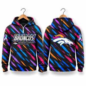 Broncos Football 2026 Crucial Catch Quarter Zip Waffle Hoodie 2