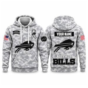 2026 Bills x Salute To Service White Camo Hoodie