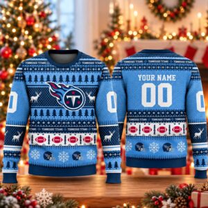 2026 Christmas Titans Custom Ugly Sweater 2