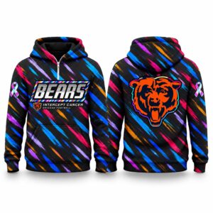 Bears Football 2026 Crucial Catch Quarter Zip Waffle Hoodie