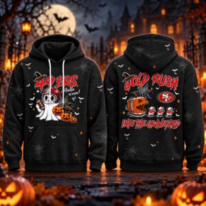 49ers Halloween Gold Rush Into The Graveyard Hoodie 2