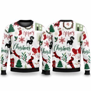 2026 Merry Christmas Dachshund Ugly Sweater