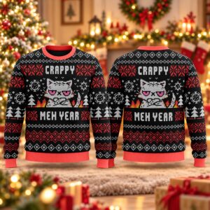 2026 Christmas Crappy Meh Year Ugly Sweater 2