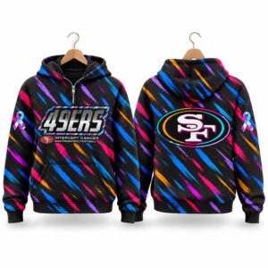 49ers Football 2026 Crucial Catch Quarter Zip Waffle Hoodie (2)
