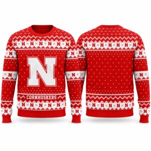 2026 Christmas Cornhuskers Custom Ugly Sweater