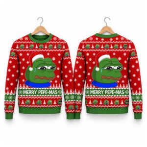 2026 Christmas Merry Pepe mas Ugly Sweater 2